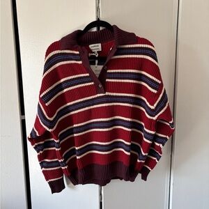 Damson Madder knit rugby sweater